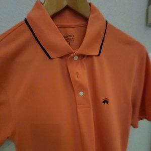 Polo Orange shirt Brooks Brothers Medium Moisture Control